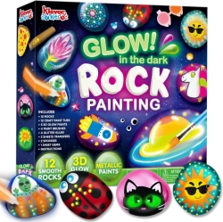 GENER Glow In The Dark Rock Painting Kit - Arts & Crafts for Kids Ages 6-12, Perfect Gift for Boys & Girls