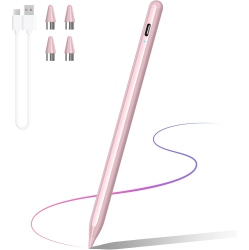 VECELOLIBILIS Stylus Pen for Touch Screens, Compatible for Android And Ios Tablet/phones, Rechargeable Stylus Pencil for Apple/android/tablet, Pink