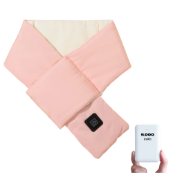 TUTT Heated Scarf Unisex | 5, 000 Mah Power Bank | 3 Heat Levels | Neck Shoulder Back Heating Pad | Ideal Gift Ideas for Women Men