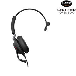 Open Box - Jabra Evolve2 40 SE On-Ear Noise Cancelling Headset with Microphone - Black