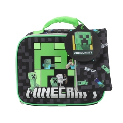 BIOWORLD Minecraft Creeper Kids 4 Piece Insulated Lunch Bag Set