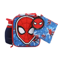 BIOWORLD Spider-Man Kids 4 Piece Insulated Lunch Bag Set