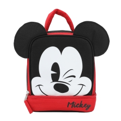 BIOWORLD Mickey Mouse 3-D Ears Kids Dual Compartment Insulated Lunch Bag