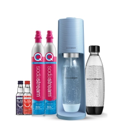 SODASTREAM Terra Sparkling Water Maker Bundle, Misty In Blue