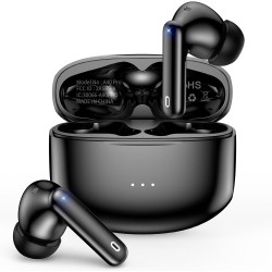 VECELOLIBILIS Bluetooth Headphones Wireless Earbuds \w Charging Case 50H Playback Led Power Display Earphones, Waterproof In-Ear Headphones \w Mic