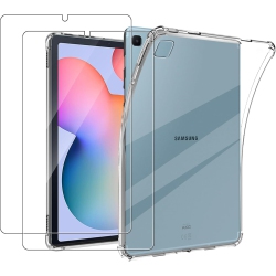 GEJEFA Crystal Clear Case for Samsung Galaxy Tab S6 Lite 10.4 Inch (2024/2022/2020) \w Screen Protector, Rechargeable Battery Batteries Replacement