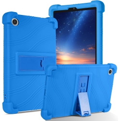 DUEDUE Case for Lenovo Tab M8 4Th Gen, Soft Silicone Tablet Case \w Adjustable Stand Kids Friendly Protective Cover Rechargeable Battery Batteries