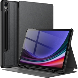JETECH Case for Samsung Galaxy Tab S9 11-Inch \w S Pen Holder, Slim Folio Stand Protective Tablet Cover, Multi-Angle Rechargeable Battery Batteries