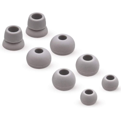 MMOBIEL Silicone Ear Tips Earbuds Set Compatible \w Powerbeats 2/3 Monsterbeats Beats By Dre 4 Pairs (Grey) Rechargeable Battery Batteries