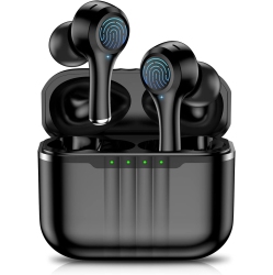 AELBONY Earbuds, Bluetooth 5.2 Earbuds \w Hi-Fi Stereo Audio, Headphones \w 4 S, 45H Playtime, Ipx7 Rechargeable Battery Batteries Replacement Ni-Mh