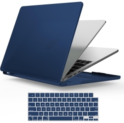 IBENZER Compatible \w 2024 2023 2022 Macbook Air 13 Inch Case M3 A3113 M2 A2681, Hardshell Case & Keyboard Cover Rechargeable Battery Batteries