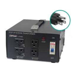 LITEFUZE 3000W Japan Voltage Converter Transformer - Step Up/down 100V to 120V & 120V to 100V - Ce Certified \w With Circuit Breaker Protection