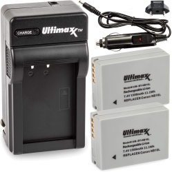 ULTIMAXX Replacement Nb-10L 1500Mah Lithium Ion Battery for Canon Powershot G15 G16 G1 X