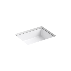 KOHLER K-Ec2882-0 Verticyl Rectangle Bathroom Sink In White