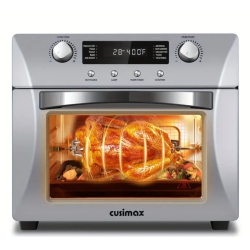 PRISMI Air Fryer Oven Countertop, 10-In-1 Convection Oven, 24Qt Combo Countertop Toaster Oven With Rotisserie & Dehydrator, Rich Accessories In Silver