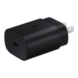 SAMSUNG Super Fast Wall Charger | 25W USB-C Compatible - In Black