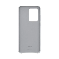 SAMSUNG - Leather Cover Case for Galaxy S20 Ultra 5G - Light In Gray