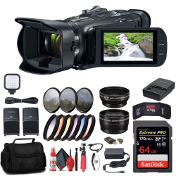 CANON Vixia Hf G70 Uhd 4K Camcorder + 64GB Memory Card + Bp828 Battery + More