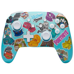 PowerA Enhanced Wireless Controller for Switch - Fortnite Sticker Mania
