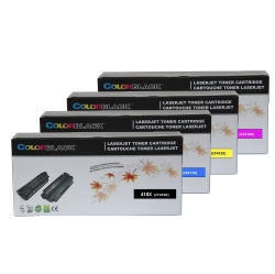 COLORBLACK ® Set Of 4 Colors Premium Remanufactured HP 410X (Cf410X Cf411X Cf412X Cf413X) Toner Cartridge With Chip