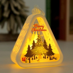 YOULIGHTS Christmas Decorations Retro Night, 2024 New Model Retro Night Light Luminous Gift, Santa Claus Small Gift Christmas Tree Decoration