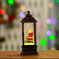YOULIGHTS Christmas Decoration Storm Lantern Hand Gift Santa Claus Water Injection Portable Small Night Lamp Christmas Small Ornaments Dream Night