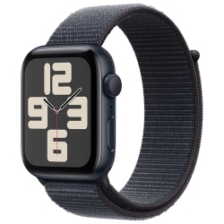 APPLE - Watch Se (Gps) 44MM Midnight Aluminum Case With Ink Sport Loop