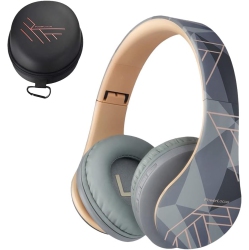 VECELOLIBILIS Bluetooth Headphones Over Ear, Wireless Headphones \w Microphone, Foldable Headphone, Soft Memory Foam Earmuffs, Fm Radio For