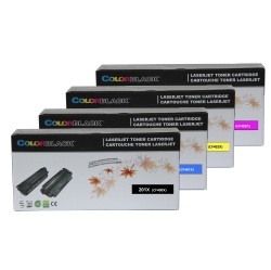 COLORBLACK ® Set Of 4 Colors Premium Remanufactured HP 201X (Cf400X Cf401X Cf402X Cf403X) Toner Cartridge With Chip