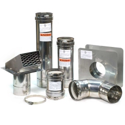 ECCOTEMP 4" Horizontal Stainless Steel Water Heater Vent Kit