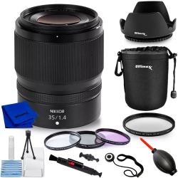 NIKON Nikkor Z 35MM F/1.4 Lens ( Z) 20126 - 10PC Accessory Bundle