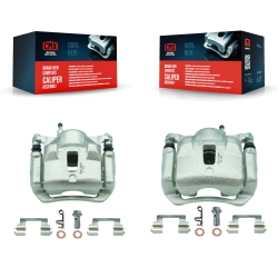 CMX Front Brake Caliper Left Right Side Kit for 2003-2008 Toyota Corolla Matrix Pontiac Vibe Kbc-100154