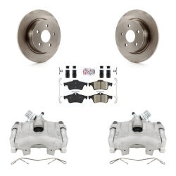 TRANSIT AUTO Rear Disc Brake Caliper Rotors And Ceramic Pads Kit for Ford Escape C-Max Kc8-100826N