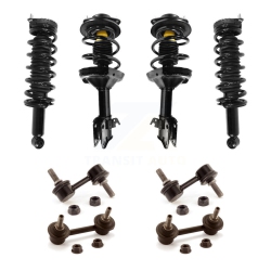 TRANSIT AUTO Front Rear Complete Suspension Strut & Tor Sway Bar Link Kit (8PC) for Subaru Legacy Kss-107812
