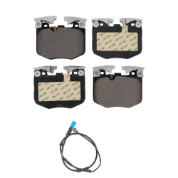 TEC Front Ceramic Disc Brake Pad And Wear Sensor Kit for Bmw X3 X4 With Painted Calipers Ktw-100075 In Blue