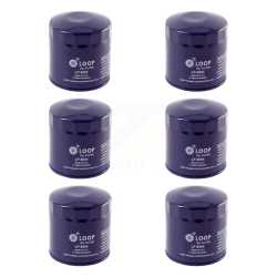 LOOP Engine Oil Filter (6 Pack) for Audi A4 Quattro Volkswagen Passat A6 Allroad S4 Cabriolet Klo-100192