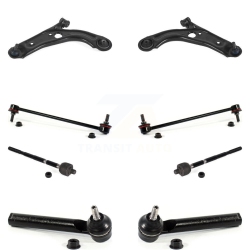 TOR Front Control Arm Ball Joint Tie Rod End Link Kit (8PC) for Fiat 500 Naturally Aspirated Ktr-104481
