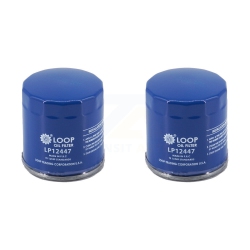 LOOP Engine Oil Filter (2 Pack) for Chevrolet Gmc Silverado 1500 Sierra Cadillac Buick Encore Klo-100281