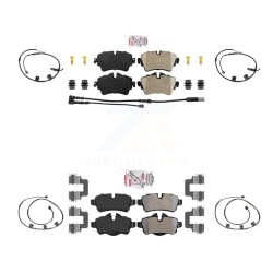 AMERIBRAKES Front Rear Ceramic Disc Brake Pads And Extra Wear Sensors Kit for 2015 Mini Cooper 1.6L Knw-100214