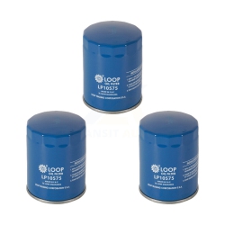 LOOP Engine Oil Filter (3 Pack) for Ford F-150 Chevrolet Gmc Sierra 1500 Silverado Explorer HD Klo-100047