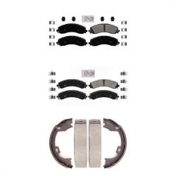 TRANSIT AUTO Front Rear Semi-Metallic Disc Brake Pads Kit for 2019-2021 Ram 3500 With Dual Wheels Knn-100710