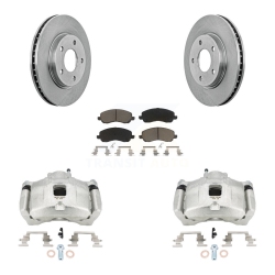 CMX Front Disc Brake Caliper Rotors And Ceramic Pads Kit for Dodge Caliber Kc8-100340C