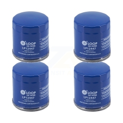 LOOP Engine Oil Filter (4 Pack) for Chevrolet Gmc Silverado 1500 Sierra Cadillac Buick Encore Klo-100291