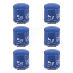 LOOP Engine Oil Filter (6 Pack) for Gmc Chevrolet Sierra 2500 HD Silverado 3500 4500 5500 6500 Klo-100303