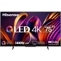 HISENSE 75Qd7N 75-Inch Qled 4K Google Tv - Quantum Dot Color, 144Hz Refresh Rate, 4K Ai UPScaler, Total HDr Solution, Game Mode Pro, HDr10+