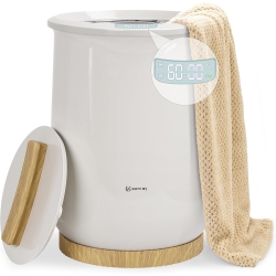 KEENRAY Upgraded Large Towel Warmer Bucket W/ 3 Heating Modes Heat Time 30/45/60 Min Adjustable & Up to 24 Hr Delay Timer Towel Heater for Oversize