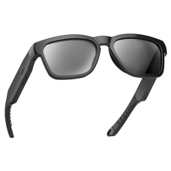 PRIME MADE Smart Glasses, Polarized Sunglasses With Bluetooth Speaker, Athletic/outdoor Uv Protection And Voice Control, Unisex(Black Lens)