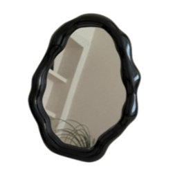 NESDCC Cloud Makeup Mirrors for Desk, Tabletop Vanity Mirror Hanging Wall Mirrors Desk Mirror \w Adjustable Bracket Decor Aesthetic Mirrors For