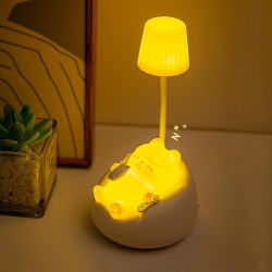 YOULIGHTS Led Desk Lamp for Kids, Mini Cat Dimming Reading Light \w 3 Lighting Modes, USB Rechargeable Bedside Lamp for Children's Bedroom, Cute