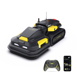 YARBO Robotic Lawn Mower for Large Yard Up to 6 Acres, Remote Control Robotic Lawnmower \w 1.2"-4.0" Cutting Height, 70% Slopes, Ai Vision & Rtk For